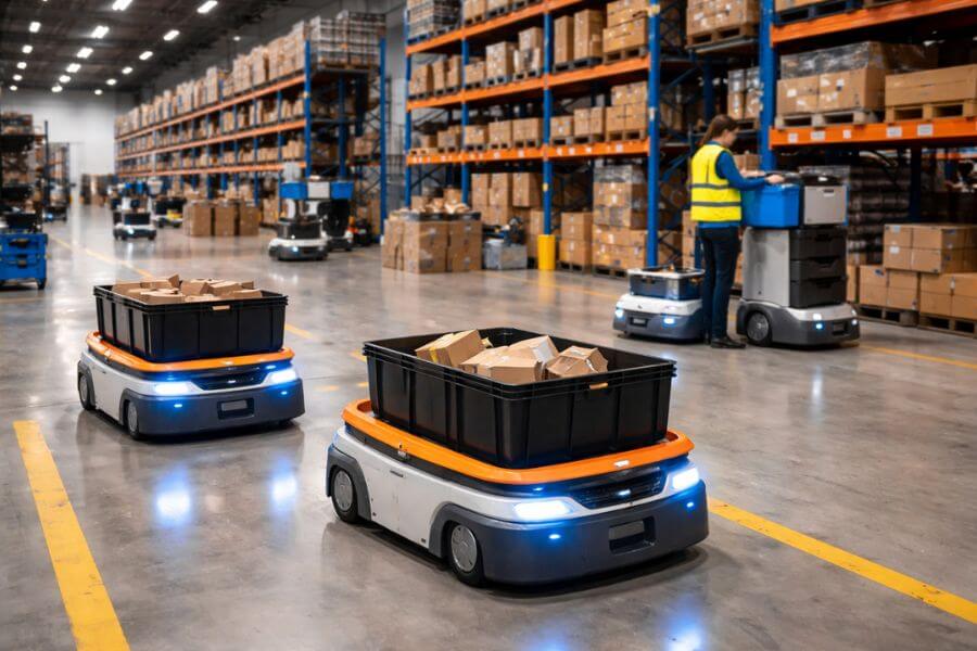 Smart Chain Robotics: End-to-End Automated Logistics for Supermarkets